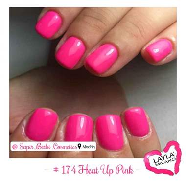 לק ג'ל לילה מילאנו 174 – Heat Up Pink : image 2