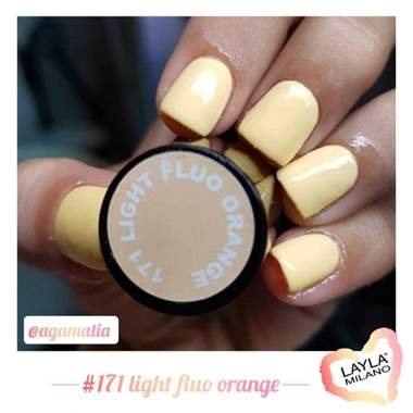 לק ג'ל לילה מילאנו 171 – Light Fluo Orange : image 2