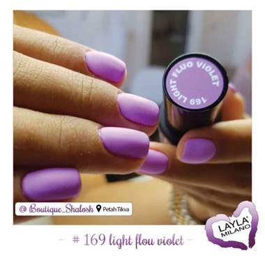 לק ג'ל לילה מילאנו 169 – Light Fluo Violet : image 2