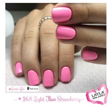 לק ג'ל לילה מילאנו 168 – Light Fluo Strawberry : image 2