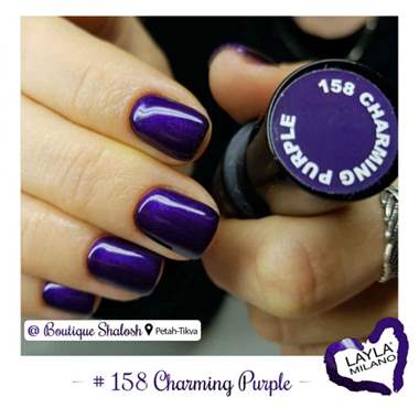 לק ג'ל לילה מילאנו 158 – Charming Purple : image 2