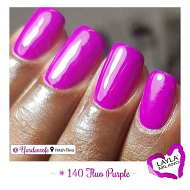 לק ג'ל לילה מילאנו 140 – Fluo Purple : image 2