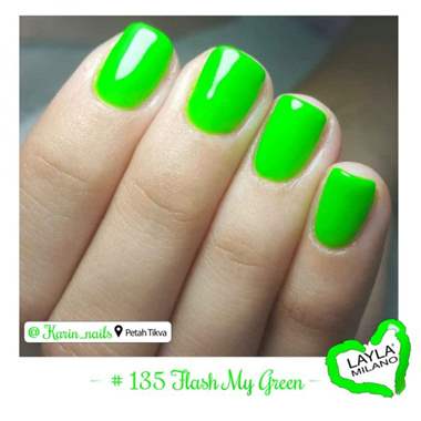 לק ג'ל לילה מילאנו 135 – Flash My Green : image 2