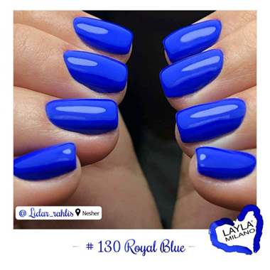 לק ג'ל לילה מילאנו 130 – Royal Blue : image 2
