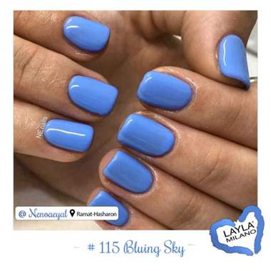 לק ג'ל לילה מילאנו 115 – Bluing Sky : image 2