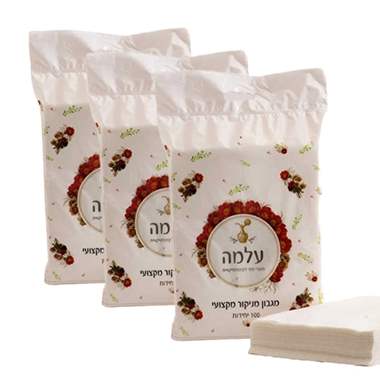 נייר מניקור 100 יח' – 3 חבילות במבצע! : image 1