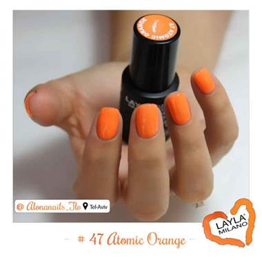 לק ג'ל לילה מילאנו 47 – Atomic Orange : image 2