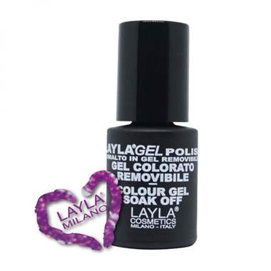 לק ג'ל לילה מילאנו 45 -Purple Glitter : image 1