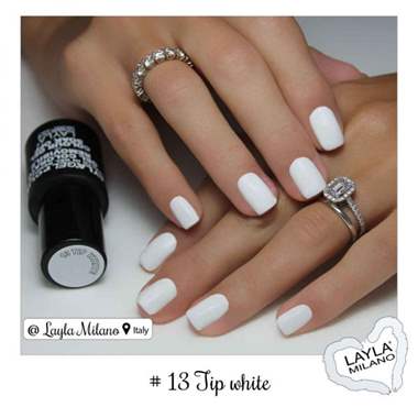 לק ג'ל לילה מילאנו 13 – Tip White : image 2
