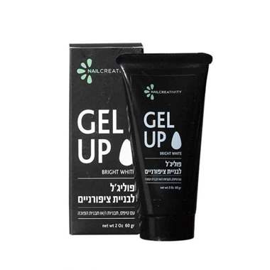 Nail Creativity Gel-Up פוליג'ל לבן בוהק : image 1